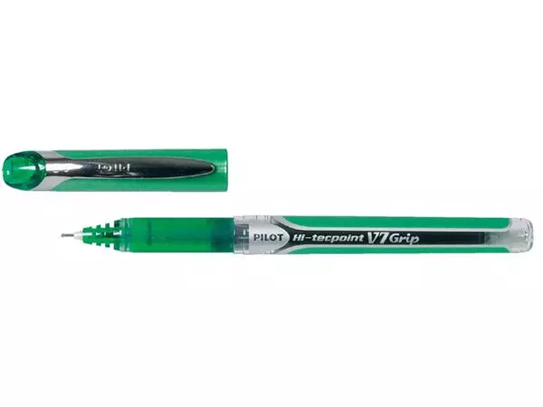 Een Rollerpen PILOT Hi-Tecpoint Grip V7 medium groen koop je bij Goedkope Kantoorbenodigdheden