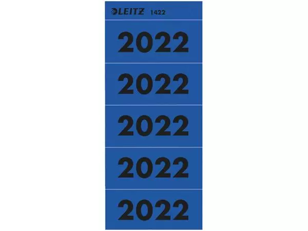 Een Rugetiket Leitz 2022 80mm blauw koop je bij Kantoorvakhandel van der Heijde