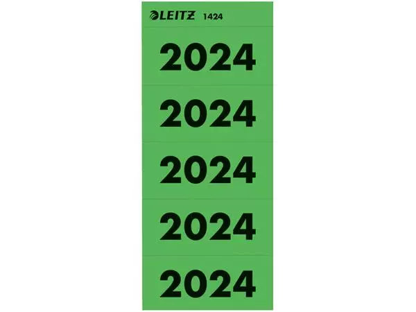 Een Rugetiket Leitz 2024 80mm groen 100 stuks koop je bij Van Leeuwen Boeken- en kantoorartikelen