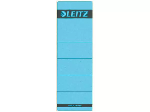 Een Rugetiket Leitz breed/kort 62x192mm zelfklevend blauw koop je bij KantoorProfi België BV