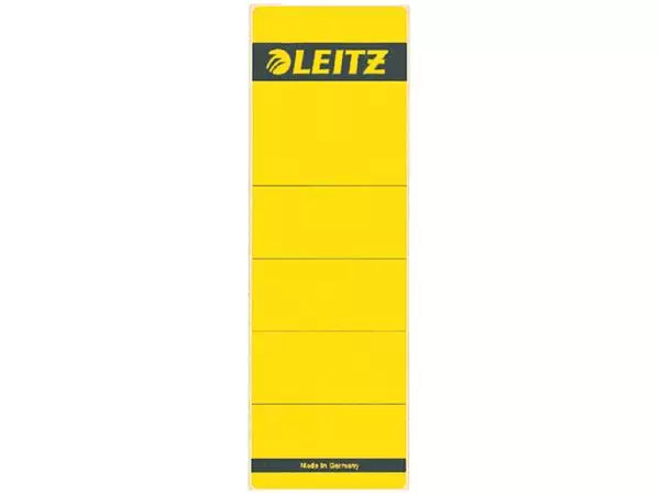 Rugetiket Leitz breed/kort 62x192mm zelfklevend geel