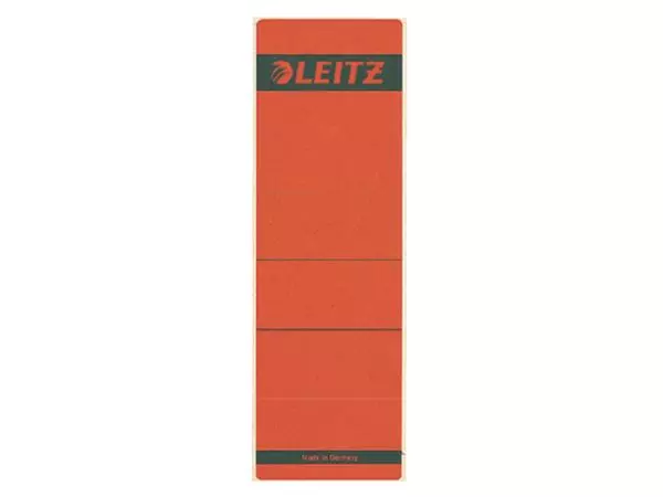 Een Rugetiket Leitz breed/kort 62x192mm zelfklevend rood koop je bij Kantoorvakhandel van der Heijde