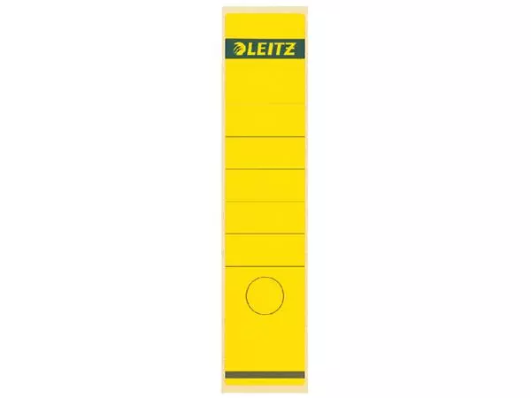 Een Rugetiket Leitz breed/lang 62x285mm zelfklevend geel koop je bij Van Leeuwen Boeken- en kantoorartikelen