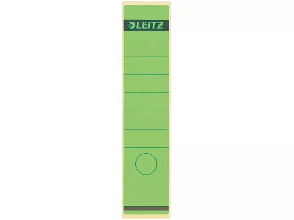 Rugetiket Leitz breed/lang 62x285mm zelfklevend groen