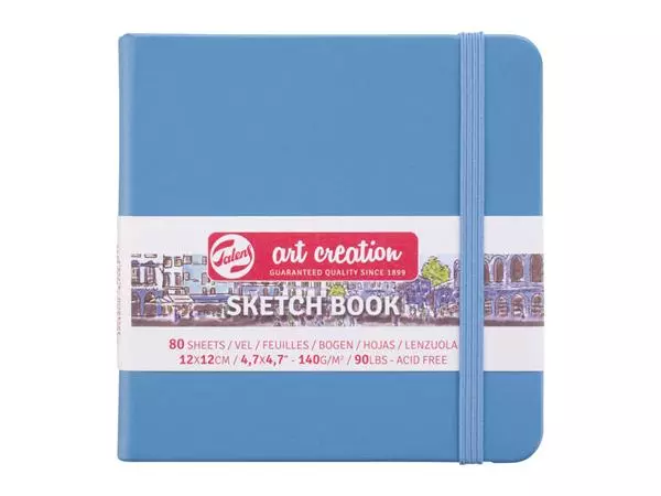 Een Schetsboek Talens Art Creation blauw 12x12cm 140gr 80vel koop je bij EconOffice