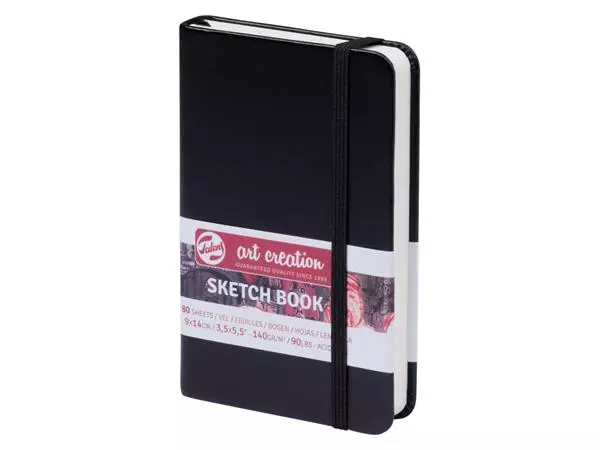 Een Schetsboek Talens Art Creation zwart 9x14cm 140gr 80vel koop je bij KantoorProfi België BV