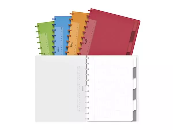 Een Schrift Adoc A4 ruit 4x8mm 144 pagina's 90gr met 6 tabbladen assorti koop je bij EconOffice