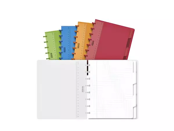 Een Schrift Adoc A5 ruit 4x8mm 144 pagina's 90gr met 5 tabbladen assorti koop je bij EconOffice