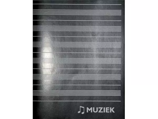 Een Muziekschrift Qbasic 165x210 36blz 70gr zwart koop je bij Van Leeuwen Boeken- en kantoorartikelen