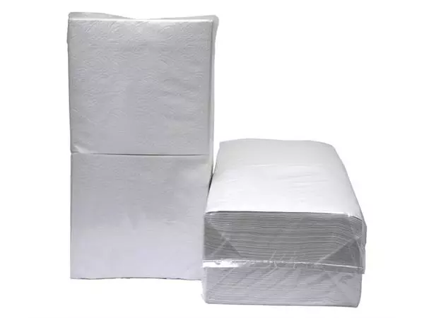 Een Servetten Blanco 1/4vouw 1-laags 4500 stuks koop je bij EconOffice