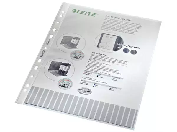 Een Showtas Leitz Premium 0.10mm PP A4 transparant 100 stuks koop je bij Totaal Kantoor Goeree