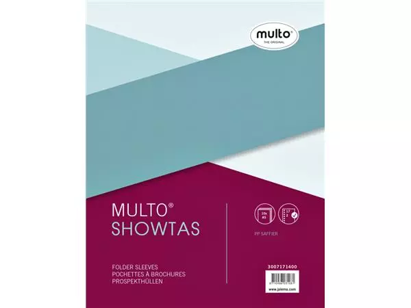 Een Showtas Multo 17-gaats PP 0.08mm nerf 10 stuks koop je bij MV Kantoortechniek B.V.