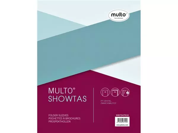 Een Showtas Multo A5 17-gaats PP 0.14mm glad 10 stuks koop je bij Goedkope Kantoorbenodigdheden