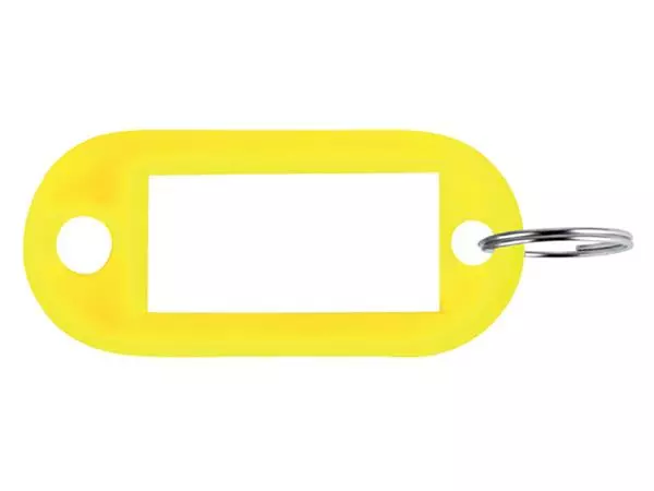 Een Sleutellabel Pavo kunststof geel koop je bij MV Kantoortechniek B.V.