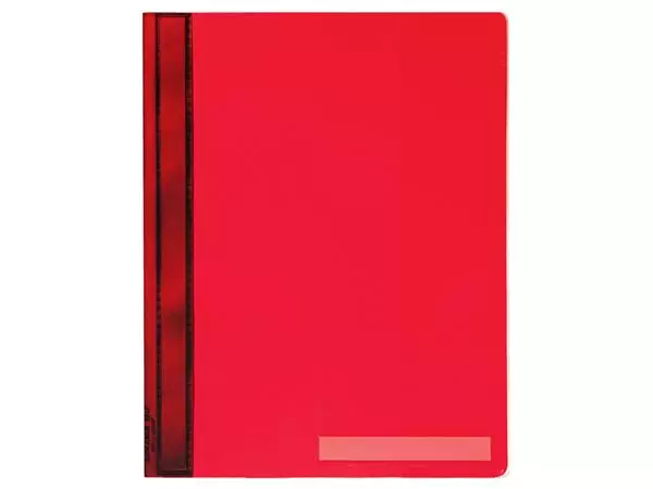 Een Snelhechter Durable A4 PVC extra breed rood koop je bij Van Leeuwen Boeken- en kantoorartikelen