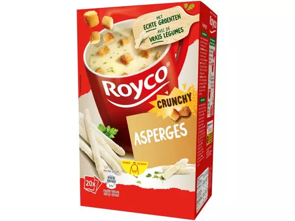 Een Soep Royco crunchy asperges 20 zakjes koop je bij Van Leeuwen Boeken- en kantoorartikelen