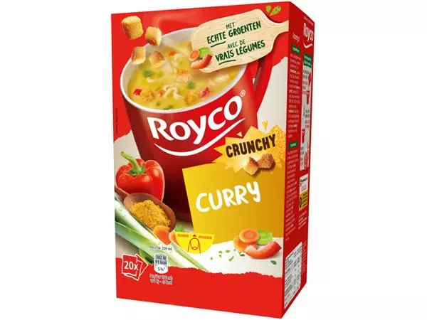 Een Soep Royco crunchy curry 20 zakjes koop je bij KantoorProfi België BV