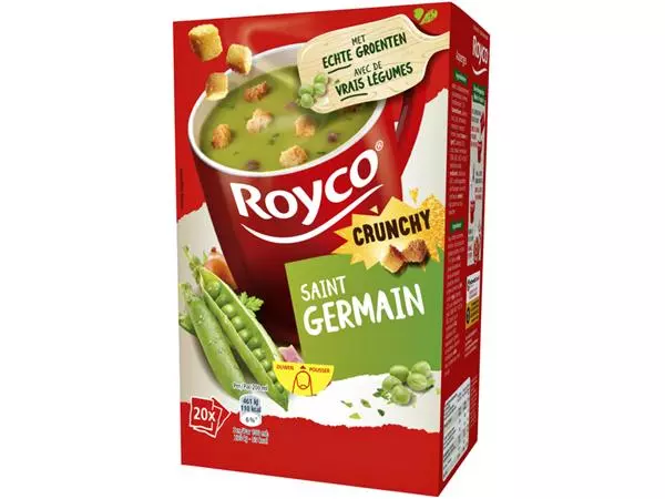 Een Soep Royco saint germain met croutons 20 zakjes koop je bij Van Leeuwen Boeken- en kantoorartikelen