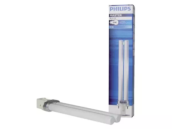 Spaarlamp Philips Master PL-S 2P 7W 400 Lumen 830 warm wit