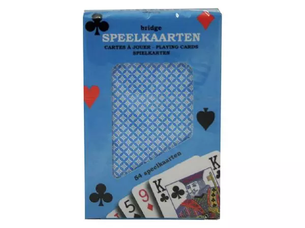 Een Speelkaarten premium blauw koop je bij MV Kantoortechniek B.V.