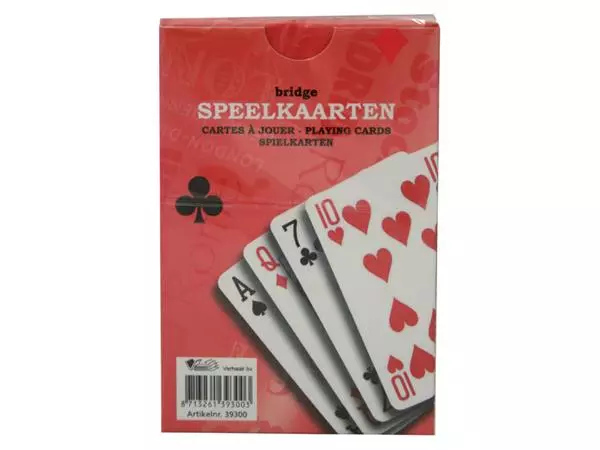 Speelkaarten premium rood