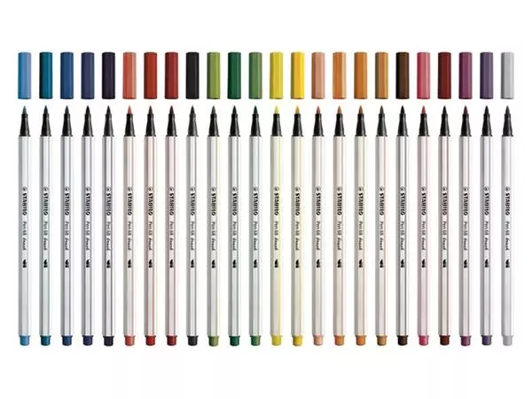 Een Brushstift STABILO Pen 568/46 zwart koop je bij NiceSupplies.nl