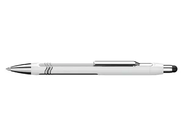 Een Balpen Schneider stylus Epsilon Touch extra breed wit/zilver koop je bij Kantoorvakhandel van der Heijde