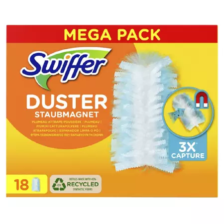 Een Swiffer Duster boîte recharge de 18 pièces koop je bij Van Hoye Kantoor BV