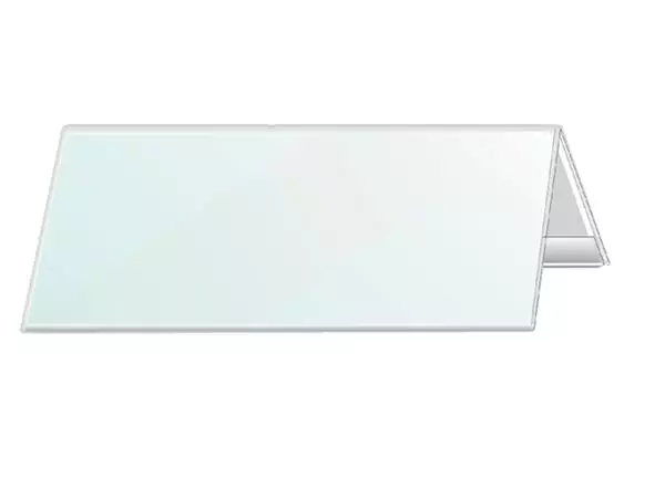Een Tafelnaambord Durable 8053 105x297mm transparant koop je bij Totaal Kantoor Goeree