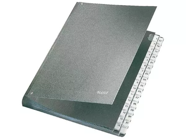 Een Bureaumap Leitz 1-31 270x354x345mm hardboard zwart koop je bij Goedkope Kantoorbenodigdheden