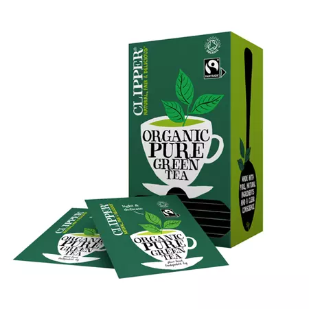 Een Thé Clipper Fairtrade Green Bio 25 sachets koop je bij QuickOffice BV