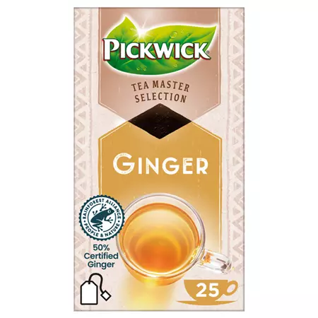 Een Thee Pickwick Master Selection ginger 25st koop je bij Omnia 4 Office