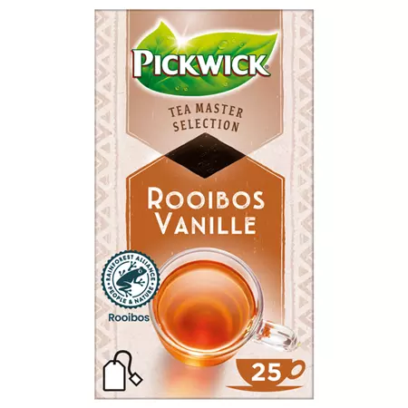 Een Thee Pickwick Master Selection Rooibos Vanille 25st koop je bij QuickOffice BV