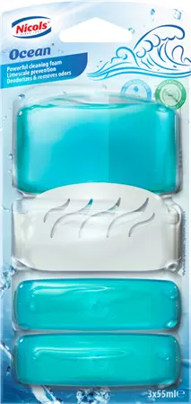 Een Toiletblok Air plus ocean 55ml met houder koop je bij Tonerinktshop