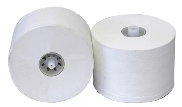 Een Toiletpapier doprol 2l recycled 100m wit koop je bij Goedkope Kantoorbenodigdheden