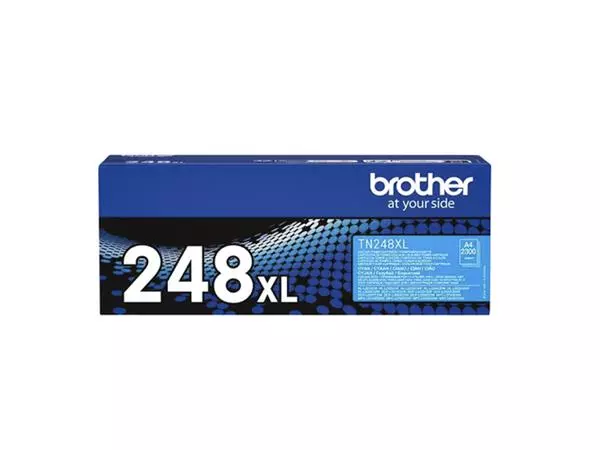 Een Toner Brother TN-248XLC blauw koop je bij Van Hoye Kantoor BV