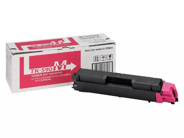 Een Toner Kyocera TK-590M rood koop je bij Omnia 4 Office