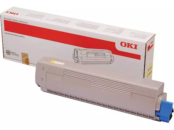 Een Toner Oki 45862814 geel koop je bij MV Kantoortechniek B.V.