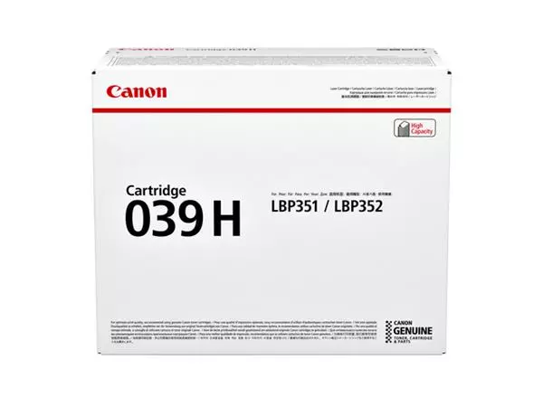 Een Tonercartridge Canon 039H zwart koop je bij Tonerinktshop