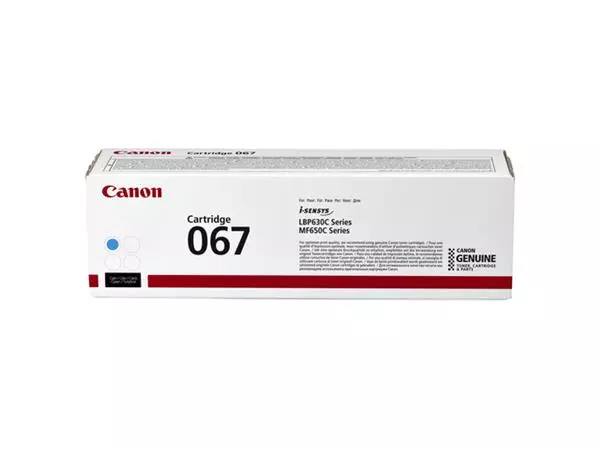 Een Cartouche toner Canon 067 bleu koop je bij QuickOffice BV