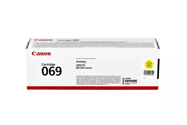 Een Tonercartridge Canon 069 geel koop je bij QuickOffice BV