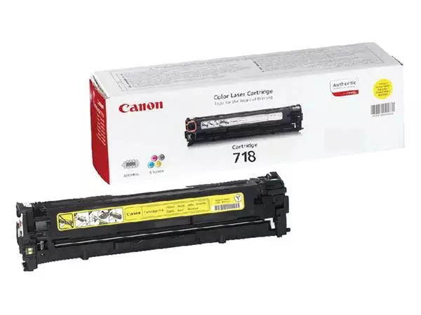 Een Tonercartridge Canon 718 geel koop je bij Omnia 4 Office