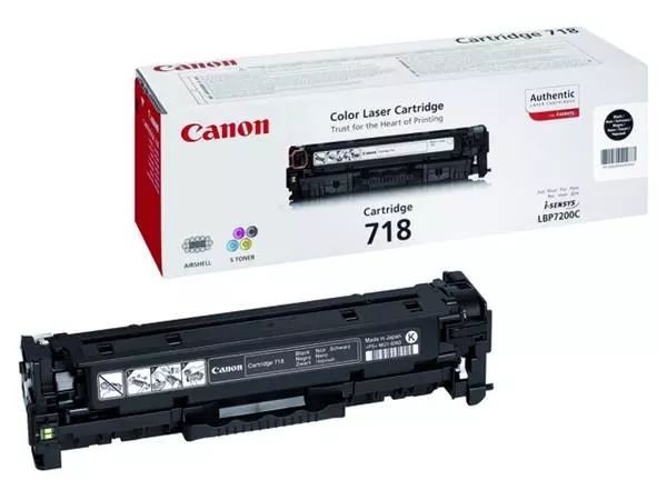 Een Tonercartridge Canon 718 zwart koop je bij Omnia 4 Office