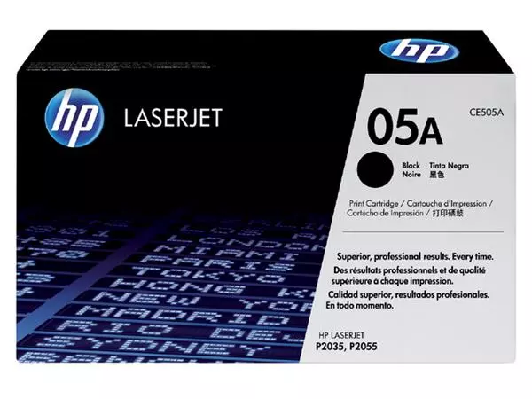 Een Cartouche toner HP CE505A 05A noir koop je bij Van Hoye Kantoor BV