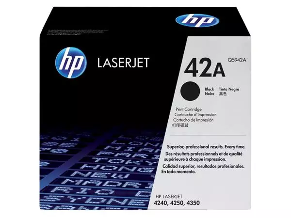 Een Tonercartridge HP Q5942A 42A zwart koop je bij Tonerinktshop