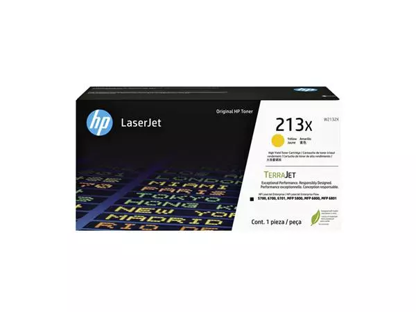 Een Cartouche toner HP W2132X 213X jaune koop je bij QuickOffice BV