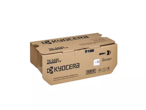 Een Toner Kyocera TK-3430K zwart koop je bij Van Leeuwen Boeken- en kantoorartikelen