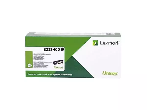 Een Tonercartridge Lexmark B222H00 zwart koop je bij EconOffice