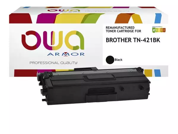 Een Toner OWA alternatief tbv Brother TN-421BK zwart koop je bij MV Kantoortechniek B.V.