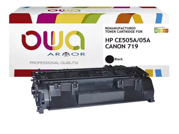 Een Tonercartridge OWA alternatief tbv HP CE505A zwart koop je bij MV Kantoortechniek B.V.